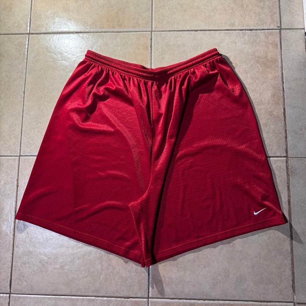 Vintage y2k 2000s nike red basketball shorts Size 3XL in mens